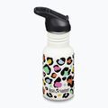 Vaikiškas turistinis butelis Klean Kanteen Flip Seal Sport Cap Straw 355 ml leopard print