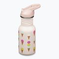 Vaikiškas turistinis butelis Klean Kanteen Flip Seal Sport Cap Straw 355 ml ice cream 2