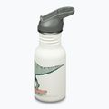 Vaikiškas turistinis butelis Klean Kanteen Flip Seal Sport Cap Straw 355 ml dino skate 2