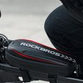 "Rockbros B62-1" 3 l juodos spalvos krepšys dviračio rėmui 4