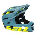 Bell FF Super Air R MIPS Spherical matinis blizgus mėlynas hi-viz dviračių šalmas