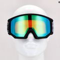 Slidinėjimo akiniai UVEX Athletic FM black mat/mirror green lasergold lite 55/0/520/22 7