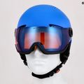 Alpina vaikiškas slidinėjimo šalmas Zupo Visor Q-Lite mėlynas matinis 14
