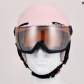 Alpina vaikiškas slidinėjimo šalmas Zupo Visor Q-Lite rose matt 14