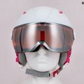 HEAD Maja Visor S2 vaikiškas slidinėjimo šalmas baltas 328172 11