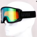 Slidinėjimo akiniai UVEX Athletic FM black mat/mirror green lasergold lite55/0/520/2330 11