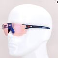 Julbo Aerospeed Reactiv Performance Hc tamsiai mėlyni/tamsiai mėlyni/oranžiniai dviratininkų akiniai J5023432 6