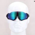 Oakley Flight Jacket matinio plieno/prizm road jade dviratininkų akiniai 0OO9401 7