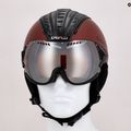 Slidinėjimo šalmas CASCO SP-2 Carbonic Visor raudonas 07.3738 11