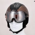 Slidinėjimo šalmas CASCO SP-2 Carbonic Visor brown 07.3733 11