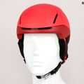 Dainese Scarabeo Elemento metalinis raudonas/baltas vaikiškas slidinėjimo šalmas su logotipu 9