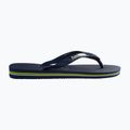 Havaianas Brasil Logo tamsiai mėlynos šlepetės H4110850 9