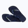 Havaianas Brasil Logo tamsiai mėlynos šlepetės H4110850 11