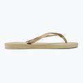 Moteriškos šlepetės per pirštą Havaianas Slim sand grey / light golden 2