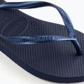 Moteriškos šlepetės per pirštą Havaianas Slim navy blue 5