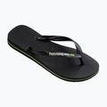 Havaianas Brasil Logo šlepetės juodos H4110850 8