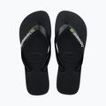 Havaianas Brasil Logo šlepetės juodos H4110850 10