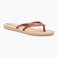 Moteriškos šlepetės per pirštą Ipanema Bossa beige/copper