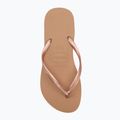 Moteriškos šlepetės per pirštą Havaianas Slim rose gold 5