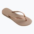 Moteriškos šlepetės per pirštą Havaianas Slim rose gold