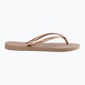 Moteriškos šlepetės per pirštą Havaianas Slim rose gold 2