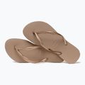 Moteriškos šlepetės per pirštą Havaianas Slim rose gold 4