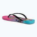 Moteriškos šlepetės per pirštą Ipanema Graffiti V pink/black/blue 3
