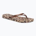Moteriškos šlepetės per pirštą Ipanema Animal Print beige/bronze/bronze