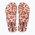 Moteriškos šlepetės per pirštą Ipanema Animal Print beige/gold 2