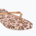 Moteriškos šlepetės per pirštą Ipanema Animal Print beige/gold 7