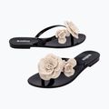 Moteriškos šlepetės per pirštą Melissa Harmonic Petals Ad black/beige 4
