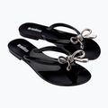 Moteriškos šlepetės per pirštą Melissa Harmonic Iris Ad black/silver 3