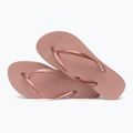 Moteriškos šlepetės per pirštą Havaianas Slim Platform crocus rose 4