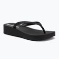 Moteriškos šlepetės per pirštą Ipanema Mesh Chic Plat black/glitter black
