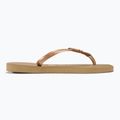 Moteriškos šlepetės per pirštą Havaianas Square Logo Metallic rose gold / rose gold 2