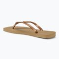 Moteriškos šlepetės per pirštą Havaianas Square Logo Metallic rose gold / rose gold 3