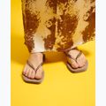Moteriškos šlepetės per pirštą Havaianas Square Logo Metallic rose gold / rose gold 14