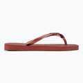 Moteriškos šlepetės per pirštą Havaianas Square Logo Metallic mahogany 2