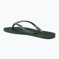 Moteriškos šlepetės per pirštą Havaianas Slim Crystal Sw II olive green 3