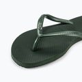 Moteriškos šlepetės per pirštą Havaianas Slim Crystal Sw II olive green 8