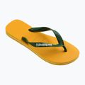 Šlepetės per pirštą Havaianas Brasil Logo pop yellow 8