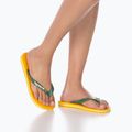 Šlepetės per pirštą Havaianas Brasil Logo pop yellow 14