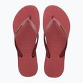 Moteriškos šlepetės per pirštą Havaianas Slim Sparkle II pau brasil 11