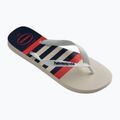 Šlepetės per pirštą Havaianas Top Nautical white / white / navy blue 8