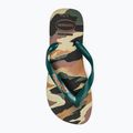 Vyriškos šlepetės per pirštą Havaianas Top Camu black / pantanal green 5