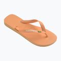 Šlepetės per pirštą Havaianas Brasil Logo peach 8