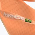 Šlepetės per pirštą Havaianas Brasil Logo peach 12