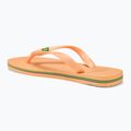 Šlepetės per pirštą Havaianas Brasil Logo peach 3
