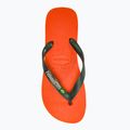 Šlepetės per pirštą Havaianas Brasil Logo sunset orange 5