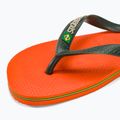 Šlepetės per pirštą Havaianas Brasil Logo sunset orange 7